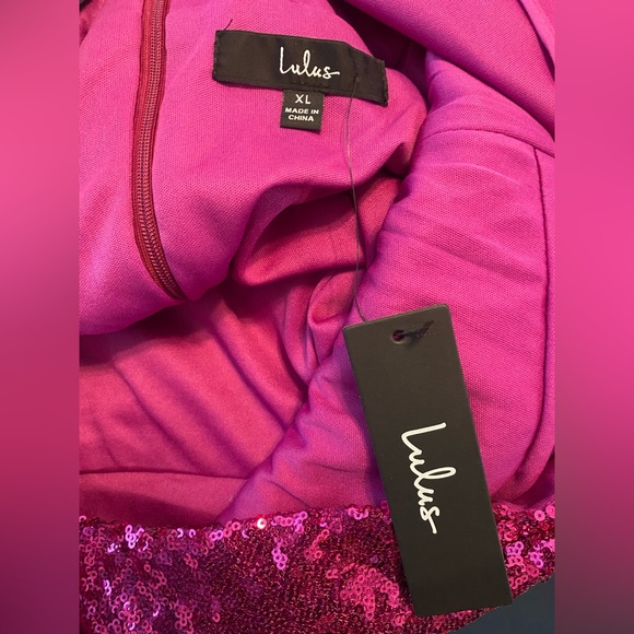 Hilaria Fuchsia Sequin Bodycon Mini Dress by
Lulus - Picture 3 of 6
